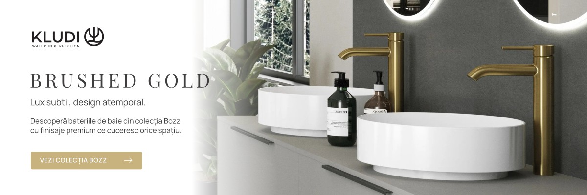 Kludi Bozz. Brushed gold - lux subtil