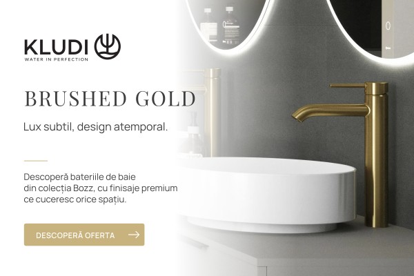 Kludi Bozz. Brushed gold - lux subtil